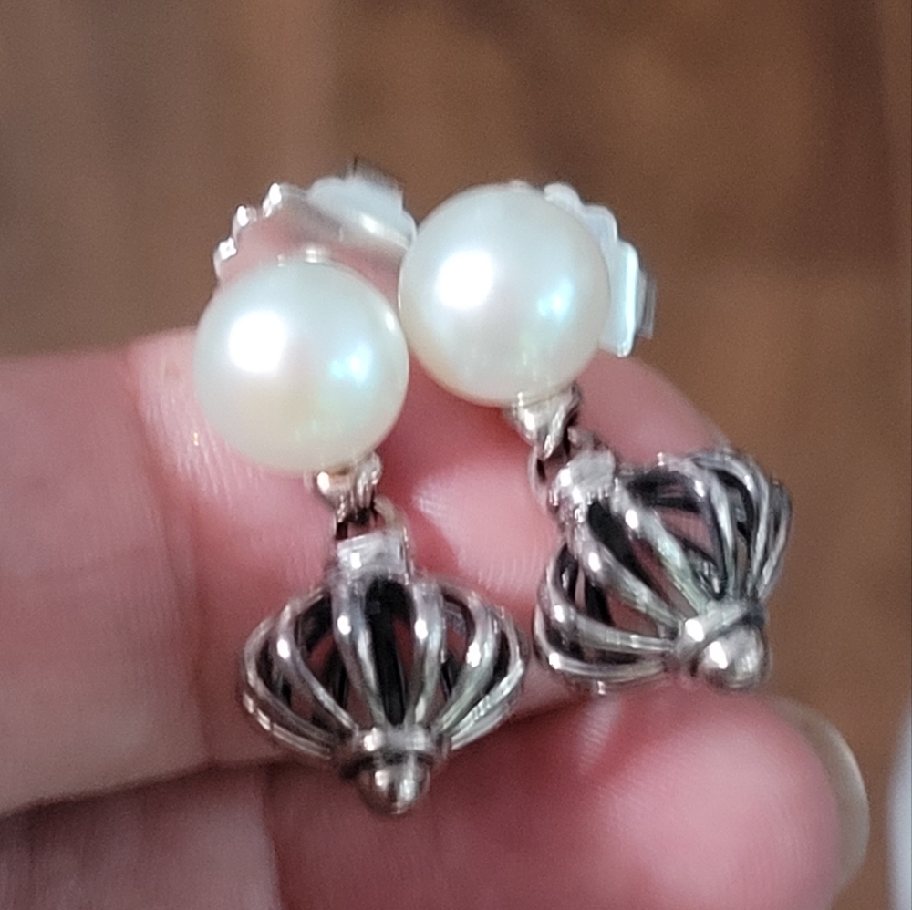 LAGOS Sterling Silver Pearl Drop Earrings